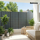Outsunny 2Pcs Privacy Garden Screen Fence, Windbreak Fence With Clips, Grey