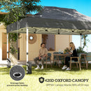Outsunny 3 x 4.5 m Pop Up Gazebo with Mesh, Heavy Duty Party Tent Marquee