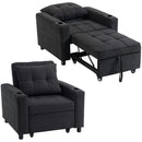 HOMCOM 3-in-1 Sofa Bed, Convertible Sleeper Chair With Adjustable Backrest