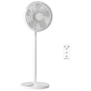 HOMCOM 40 Cm Standing Pedestal Fan, Quiet Electric Cooling Floor Fan, White