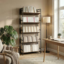 HOMCOM Anti-Slip Design 5-Tier Rustic Brown