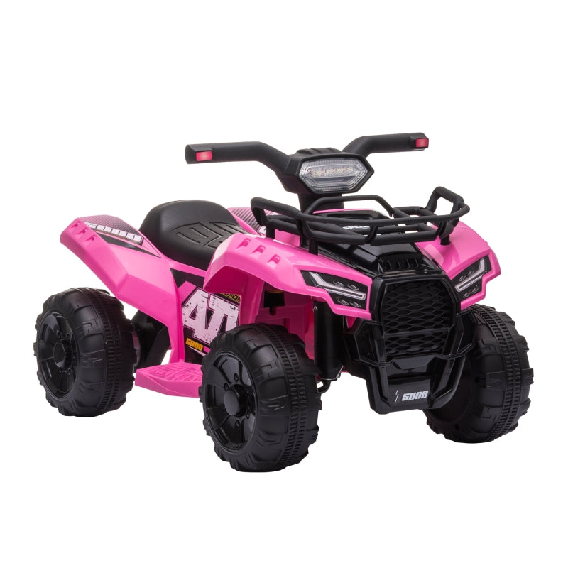 HOMCOM Kids Ride On Car Four Wheeler Quad Bike 6v - Pink
