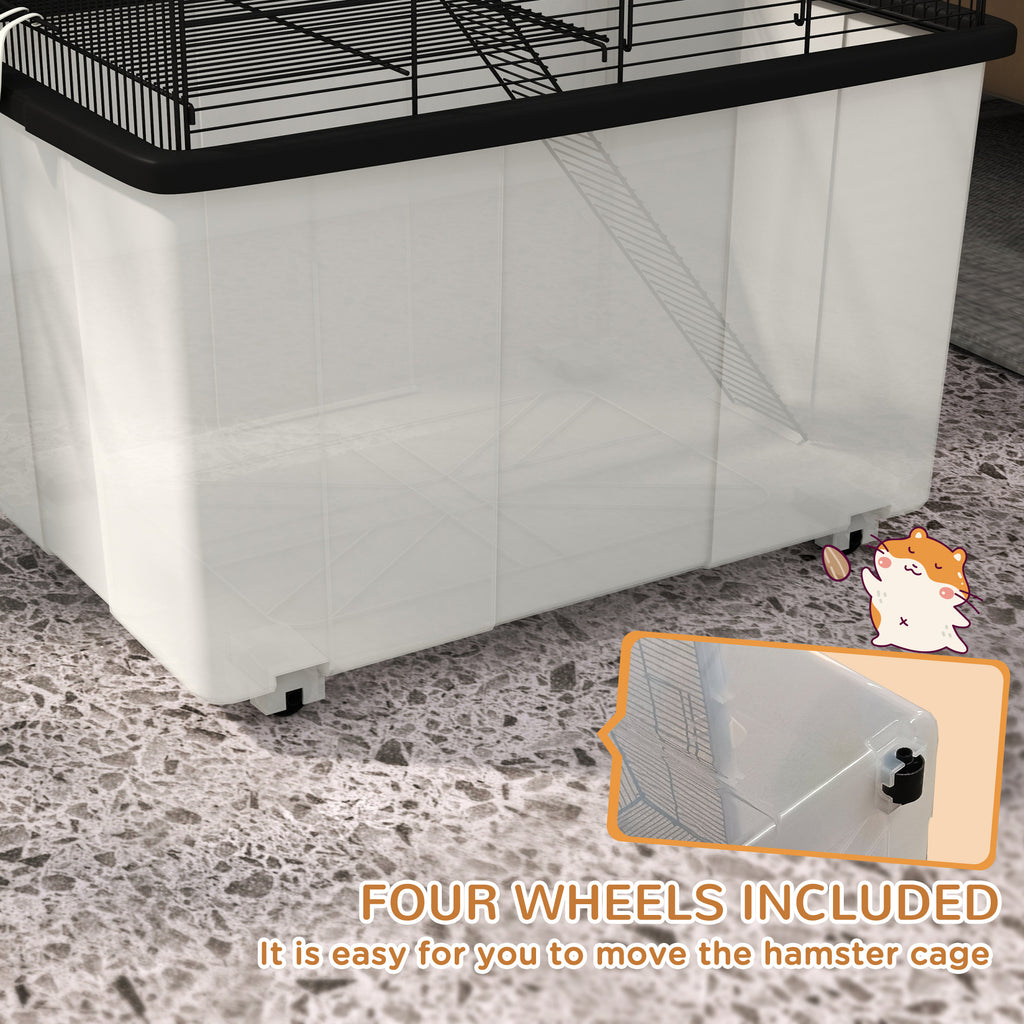 Beautiful view of Gerbil Cage With Color Changing Lights