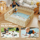 AIYAPLAY Baby Play Mat Double-Sided, Kids Floor Mat, Car Track And Owl Theme