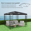 Outsunny 3 x 3(m) Gazebo Canopy Replacement Cover, UPF30+