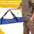 HOMCOM Football Goal Folding Outdoor With All Weather Net Teens Adults 6'x3'