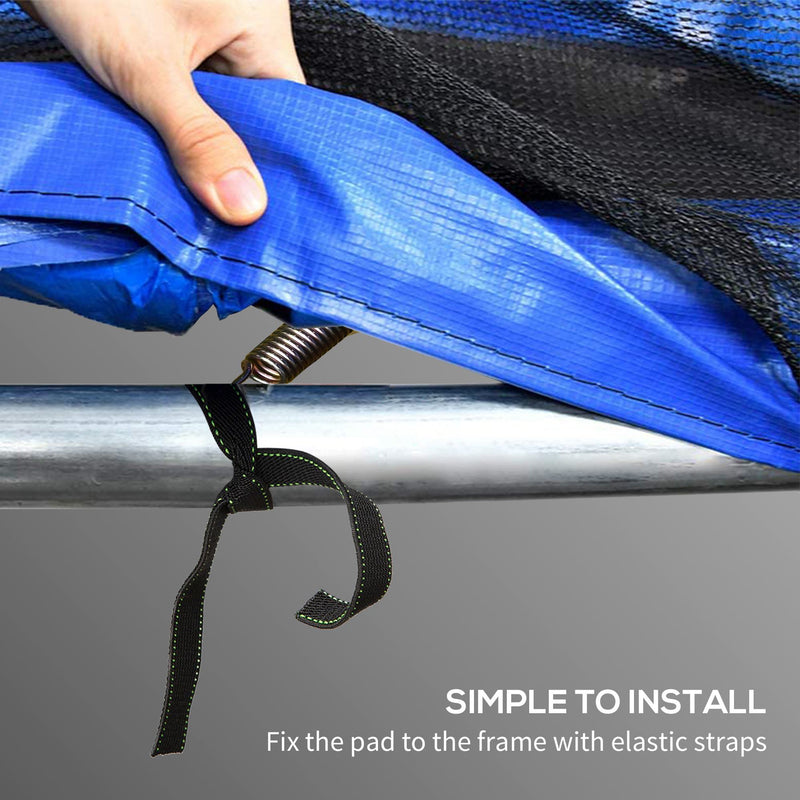 SPORTNOW 8FT Trampoline Pad Spring Cover, Waterproof