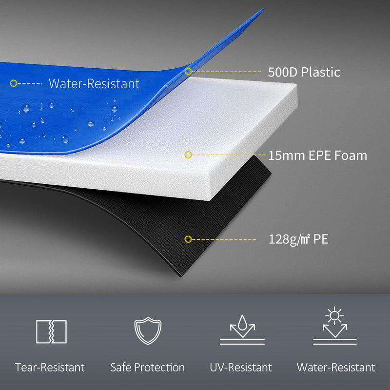 SPORTNOW 8FT Trampoline Pad Spring Cover, Waterproof