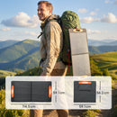 HOMCOM 100W Portable Solar Panel Solar Charger with USB-A & USB-C Output