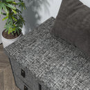 HOMCOM Shoe Bench With Seat, Shoe Storage Bench With Fabric Drawers