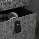 HOMCOM Shoe Bench With Seat, Shoe Storage Bench With Fabric Drawers