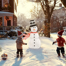 Outsunny Lighted Christmas Snowman Waterproof Outdoor Christmas Decorations