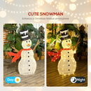 Outsunny Lighted Christmas Snowman Waterproof Outdoor Christmas Decorations