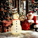 Outsunny Lighted Christmas Snowman Waterproof Outdoor Christmas Decorations