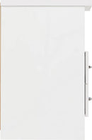 NEVADA 2 DRAWER BEDSIDE - WHITE GLOSS