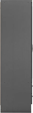 NEVADA 4 DOOR 2 DRAWER WARDROBE - 3D EFFECT GREY