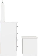 NEVADA DRESSING TABLE SET - WHITE GLOSS