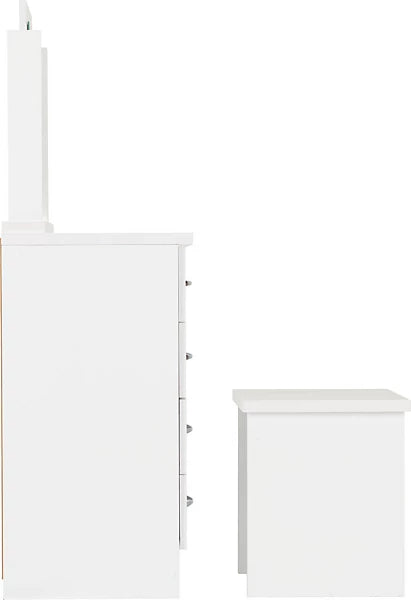 NEVADA DRESSING TABLE SET - WHITE GLOSS