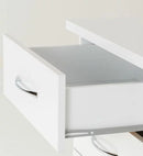 NEVADA 5 DRAWER NARROW CHEST - WHITE GLOSS