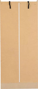 NEVADA MIRRORED 2 DOOR WARDROBE - WHITE GLOSS