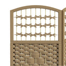 HOMCOM 3 Panel Folding Room Divider, Freestanding Privacy Screen, Natural