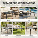 Outsunny 90 cm Rattan Garden Coffee Table Wicker Outdoor Table Furniture