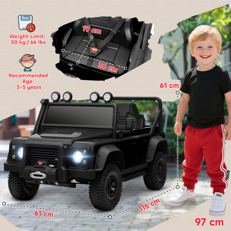 AIYAPLAY Kids Ride On Car, 12V Battery-Powered Electric Car with Remote