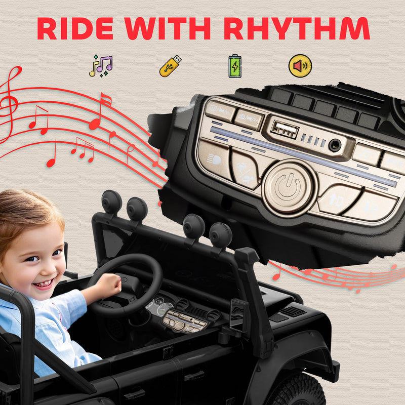 AIYAPLAY Kids Ride On Car, 12V Battery-Powered Electric Car with Remote