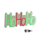 40cm X 18cm Light Up Ho Ho Ho Christmas Neon Flex Hanging Sign