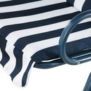 Outsunny 3-person Garden Swing Chair W/ Adjustable Canopy, Stripes