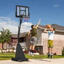 SPORTNOW 2.45-3.05m Portable Basketball Hoop And Stand With Wheels - Red/Black