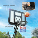 SPORTNOW 2.45-3.05m Portable Basketball Hoop And Stand With Wheels - Red/Black