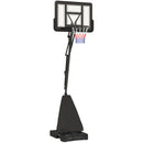 SPORTNOW 2.45-3.05m Portable Basketball Hoop And Stand With Wheels - Red/Black