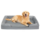 PawHut Dog Sofa Bed, Washable Pet Bed With Non-Slip Bottom, Grey
