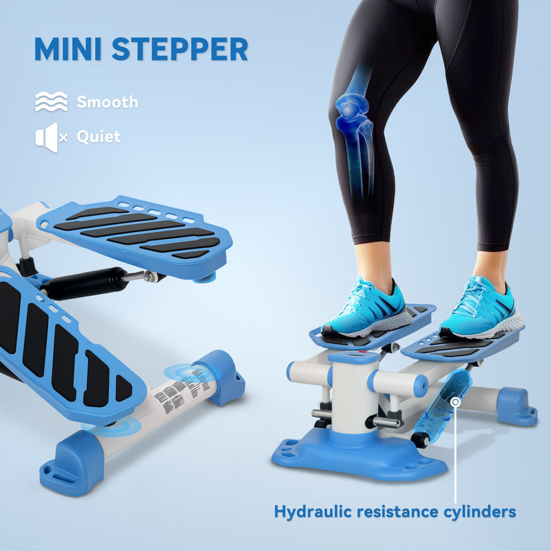 HOMCOM Portable Mini Stepper Step Machine for Home Gym Office Exercise
