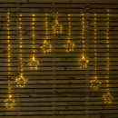 1.2m x 1.2m FlexiBrights Christmas Star Curtain Lights with 258 Warm White LEDs
