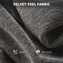 HOMCOM Modern Velvet Office Desk Chair For Bedroom, Living Room