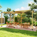 Outsunny Pergola Kit, Pergola Brackets With 3-Way & 4-Way Corner Brackets