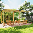 Outsunny Pergola Kit, Pergola Brackets With 3-Way & 4-Way Corner Brackets