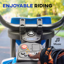 AIYAPLAY 12V Kids Orange Electric Motorbike W/ Twist Grip Throttle, Music