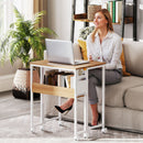 HOMCOM 63 Cm Foldable Computer Desk On Wheels For Small Spaces