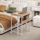 HOMCOM 63 Cm Foldable Computer Desk On Wheels For Small Spaces