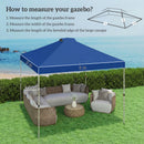Outsunny Gazebo Roof Replacement UV50+ Waterproof 3x3(m) Blue