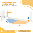 PawHut Extra Tall Dog Gate with Cat Door Auto Close for Stairs 74-101 cm Wide