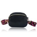 Nora Vary Motif Crossbody Bag-Black & Pink