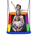 Large Nest Swing with Adjustable Hanging Ropes for Backyard-Multicolor