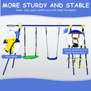 Kids Swing Set With Basketball Hoop And Climbing Ladder