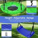 Kids Swing Set With Basketball Hoop And Climbing Ladder