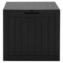 Outdoor Storage Box With Handles And Lockable Lid-Black