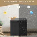 Outdoor Storage Box With Handles And Lockable Lid-Black